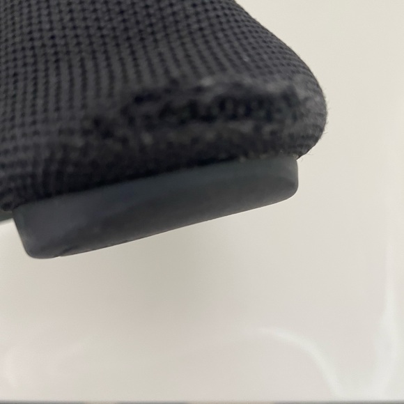 Used Rothy's Black Pointed Knit Flat with White Trim - Picture 6 of 6